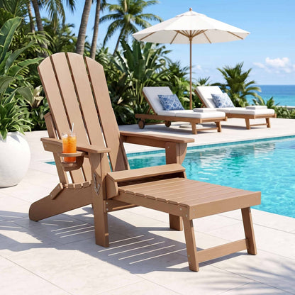 Khaki chair 137.8x68.5x97.7cm, side view