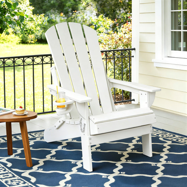  Adirondack Folding Chair HDPE Outdoor Sun Lounge | HomeAndLiving