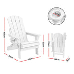 Adirondack Folding Chair HDPE Outdoor Sun Lounge | HomeAndLiving
