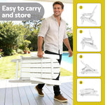 Adirondack Folding Chair HDPE Outdoor Sun Lounge | HomeAndLiving