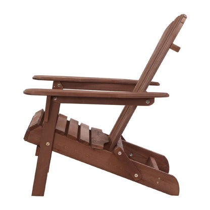 Outdoor Folding Beach Camping Chairs Table Set Wooden Adirondack Lounge