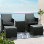 Recliner Chairs Sun Lounge Wicker Outdoor Furniture Patio Sofa
