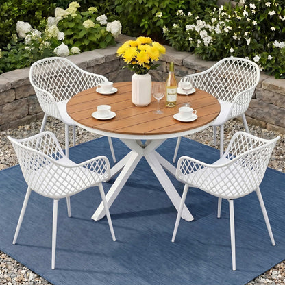 5 Piece Outdoor Dining Set Table Chairs | Home & Living