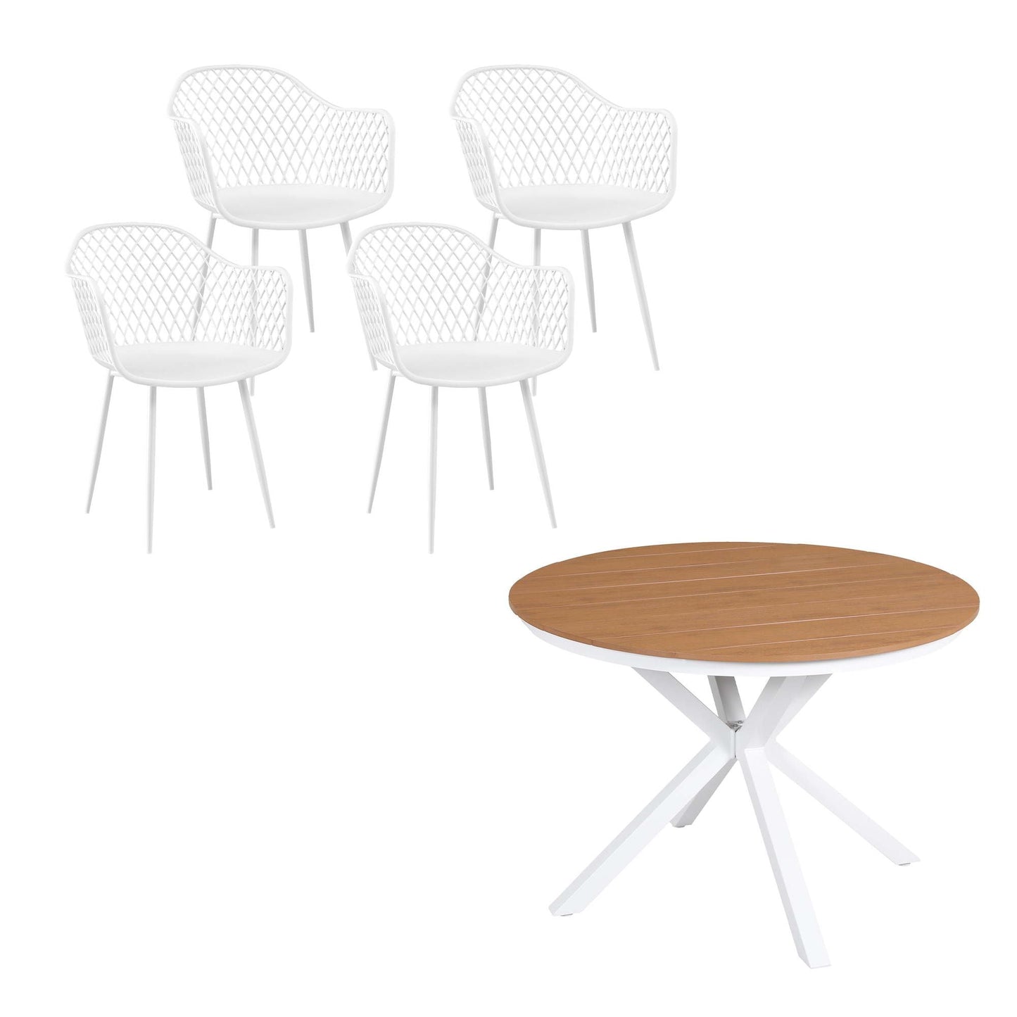 5 Piece Outdoor Dining Set Table Chairs | Home & Living - 3