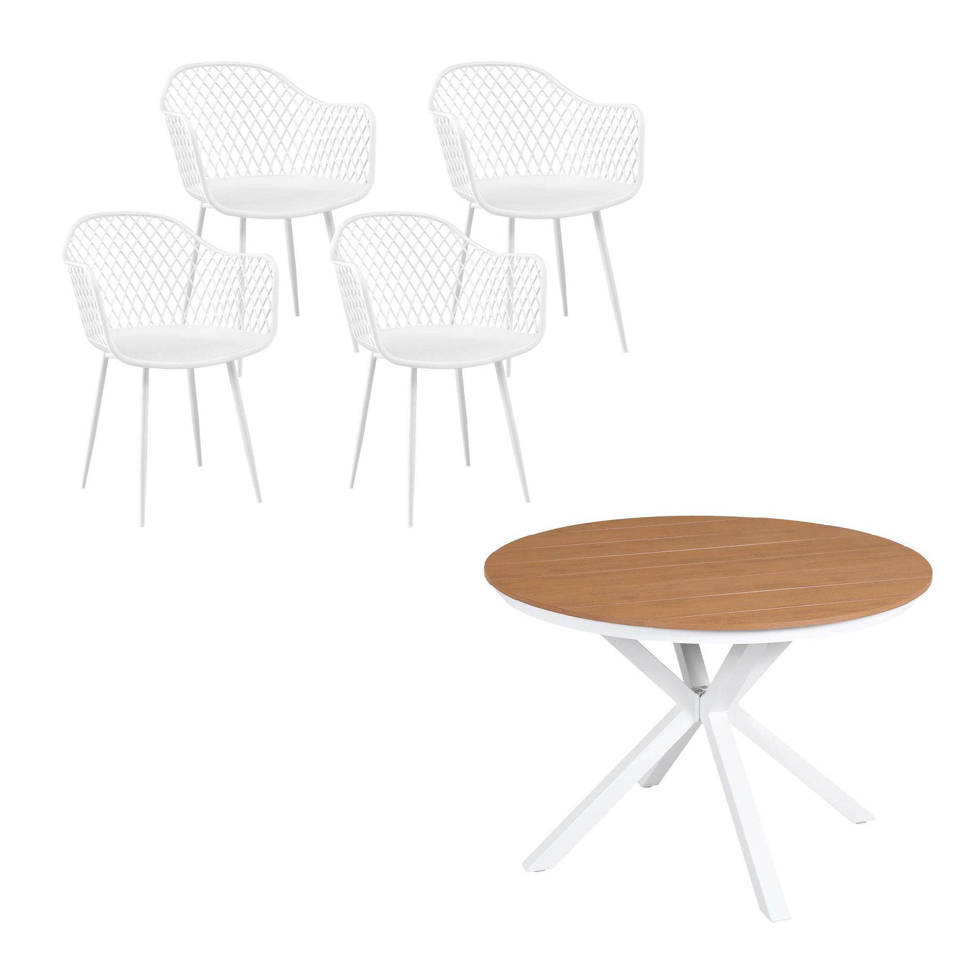 5 Piece Outdoor Dining Set Table Chairs | Home & Living - 3