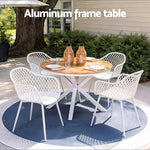 5 Piece Outdoor Dining Set Table Chairs | Home & Living