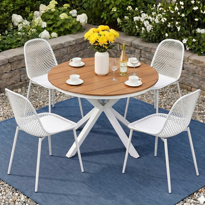 5 Piece Outdoor Dining Set Table Chairs Patio | Home & Living