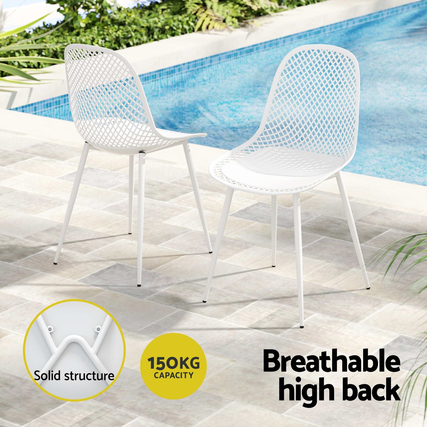 5 Piece Outdoor Dining Set Table Chairs Patio | Home & Living - 5