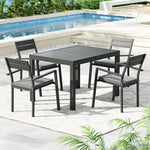 Aluminum Outdoor Dining Set with Extendable Table