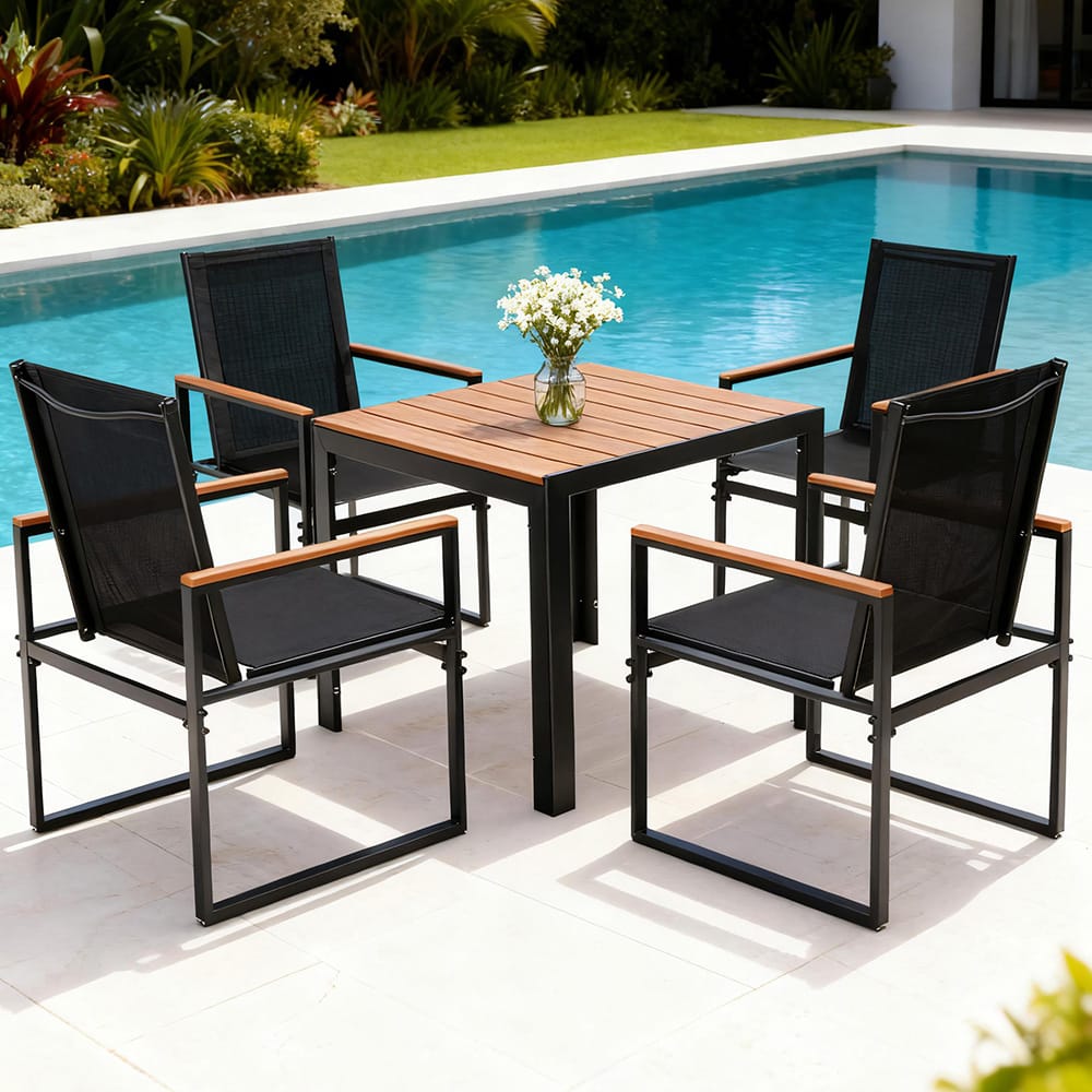 Outdoor Dining Set Table 54.5x65x97cm