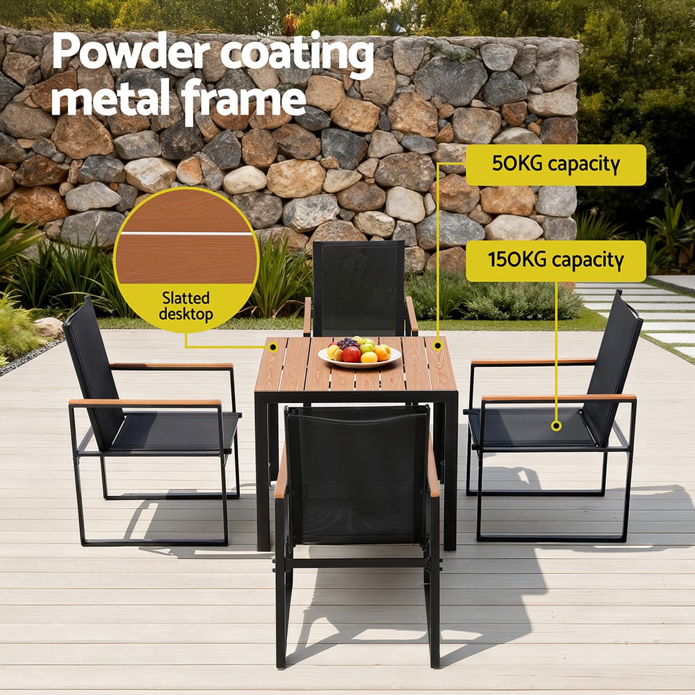 Outdoor Dining Set Table 54.5x65x97cm