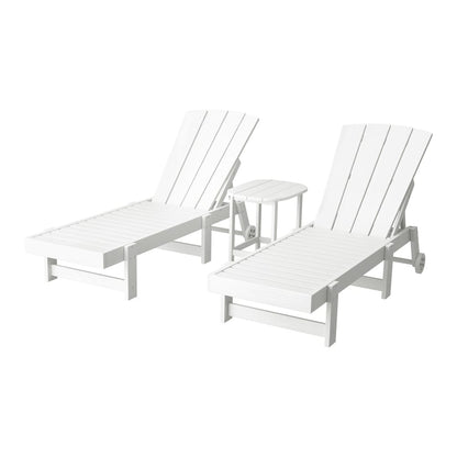White chair 194x65x55.5cm, side view