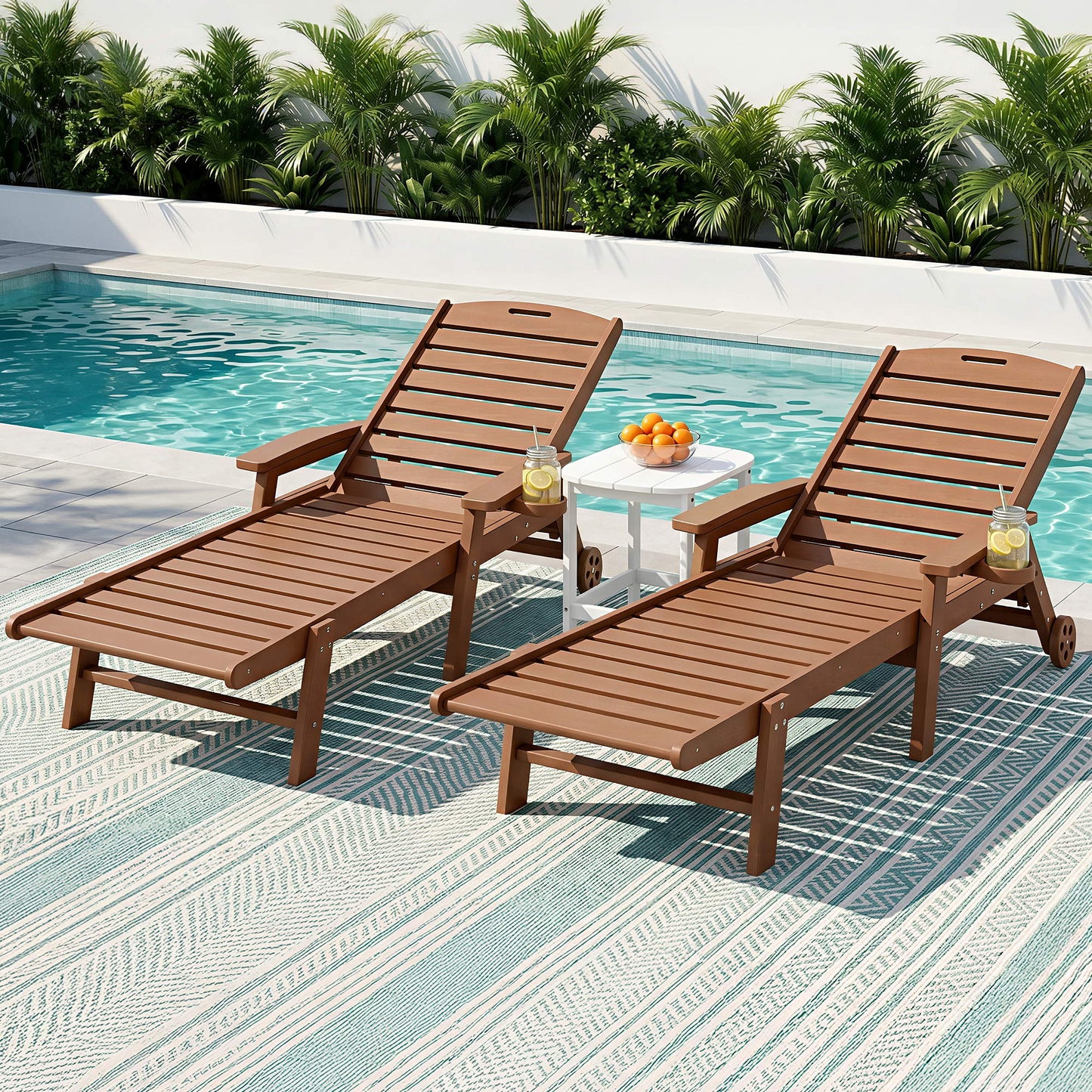 3-Piece Sun Lounge Set HDPE Outdoor Furniture | HomeAndLiving