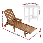 3-Piece Sun Lounge Set HDPE Outdoor Furniture | HomeAndLiving