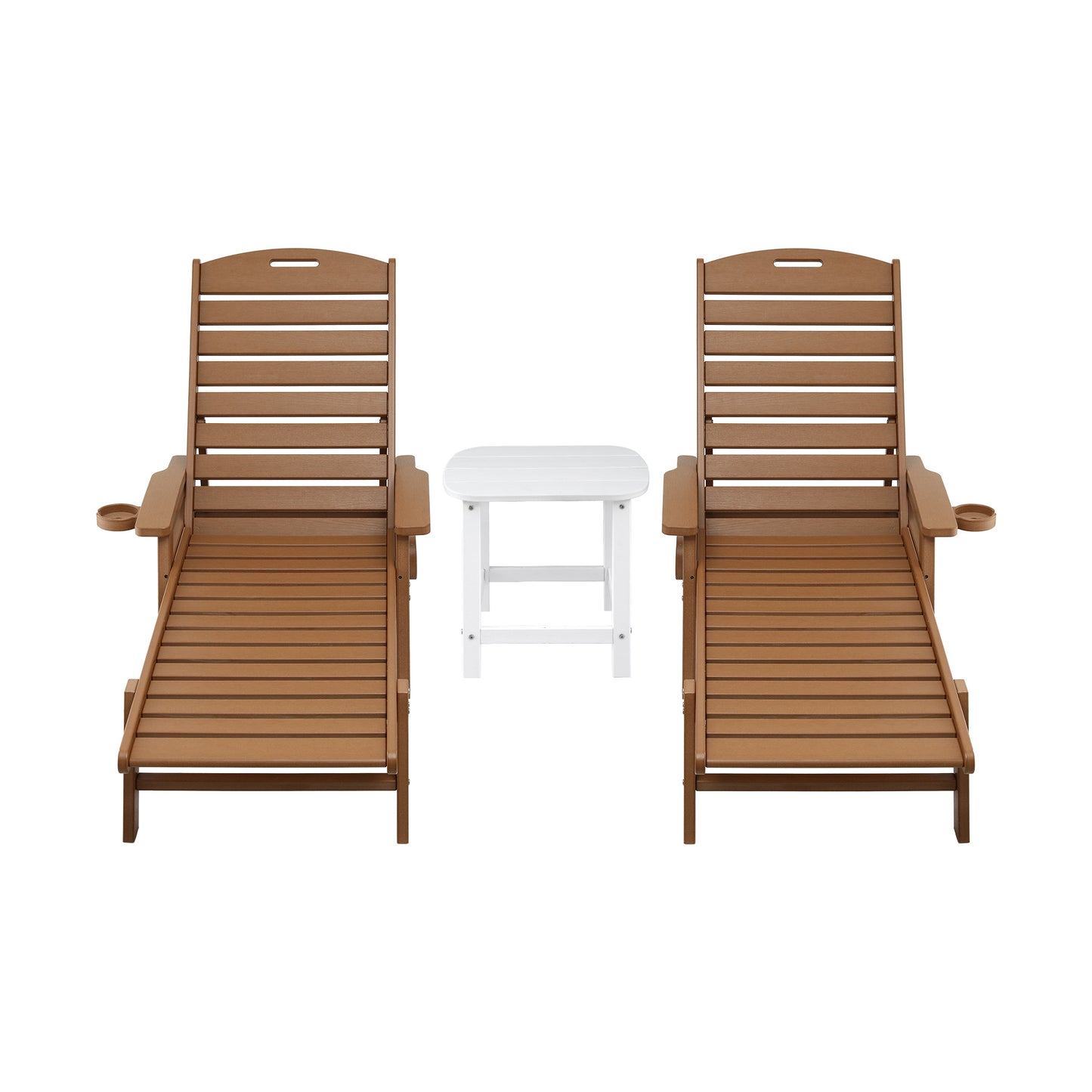 3-Piece Sun Lounge Set HDPE Outdoor Furniture | HomeAndLiving