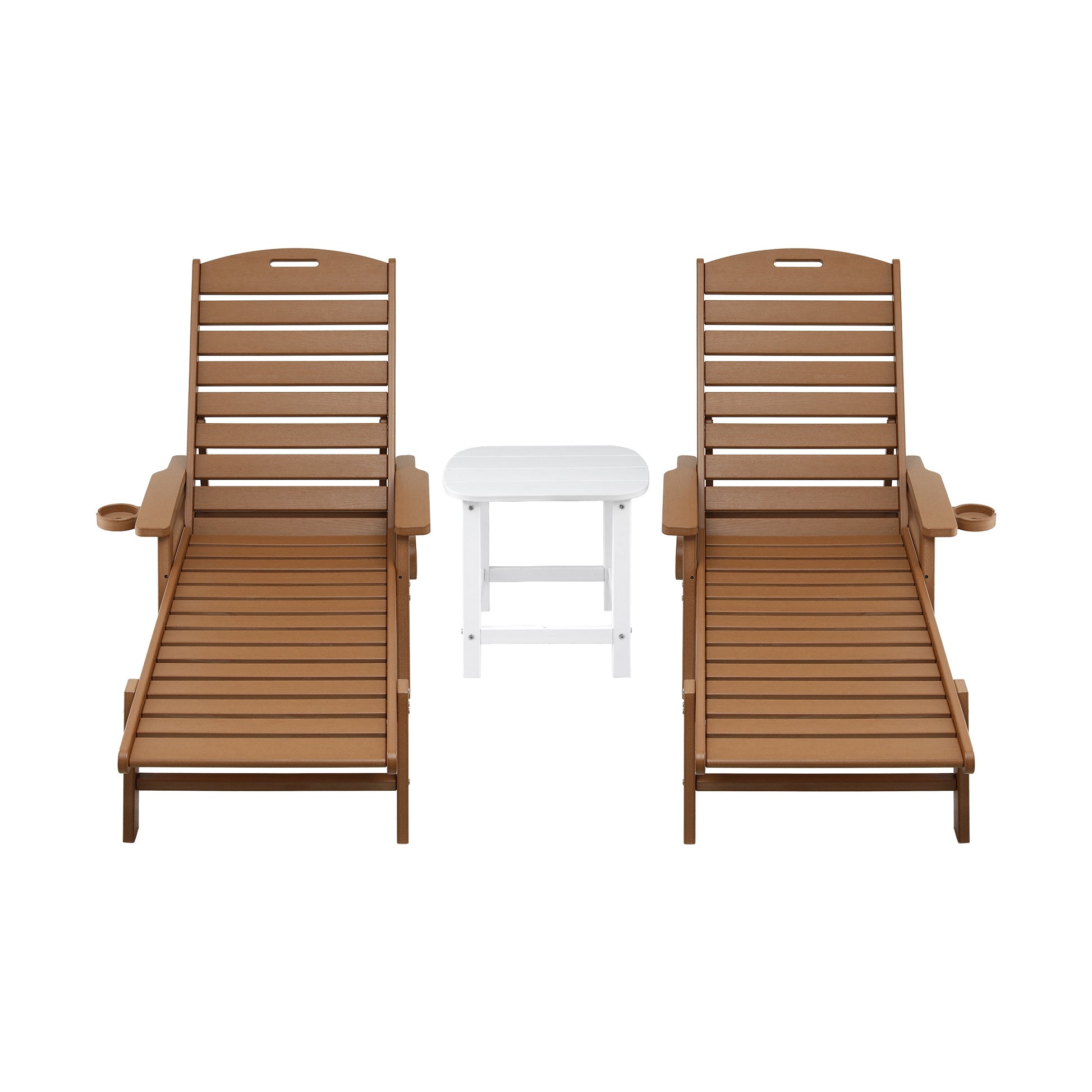 3-Piece Sun Lounge Set HDPE Outdoor Furniture | HomeAndLiving
