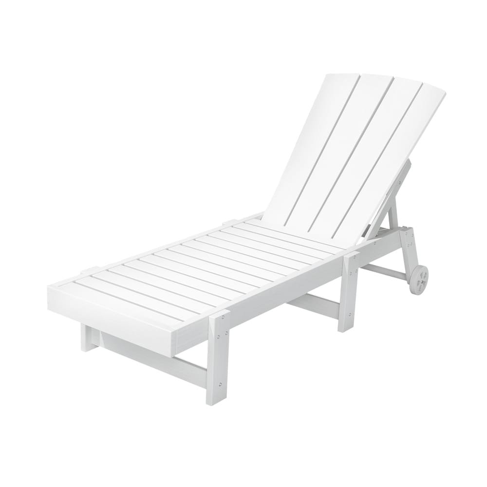 White chair 194x82x55.5cm, side view