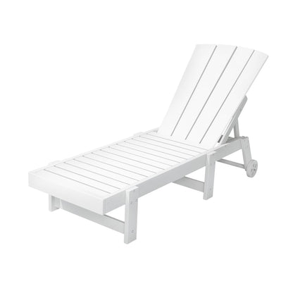 White chair 194x82x55.5cm, side view