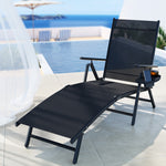 Folding Aluminium Beach Chair Camping Patio Lounger