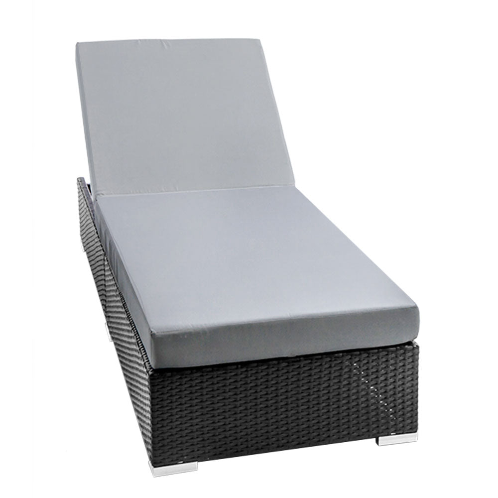 Adjustable Rattan Garden Day Bed