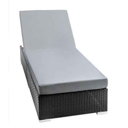 Adjustable Rattan Garden Day Bed