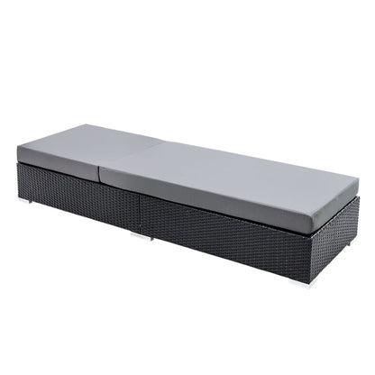 Adjustable Rattan Garden Day Bed