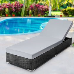 Adjustable Rattan Garden Day Bed