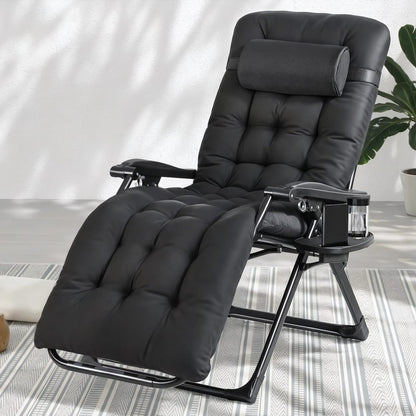 Folding Sun Lounge Chair 63x15x97cm