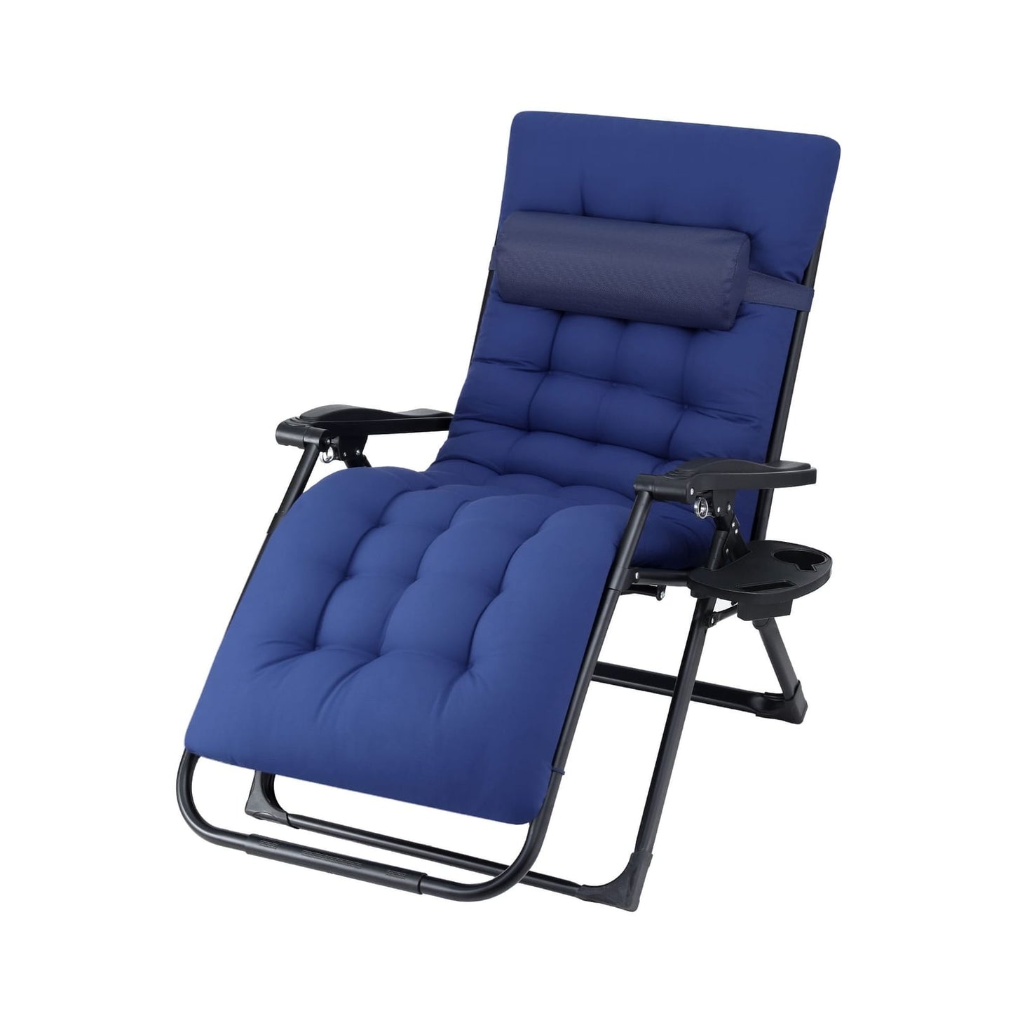 Folding Sun Lounge Chair Blue 69x15x93cm