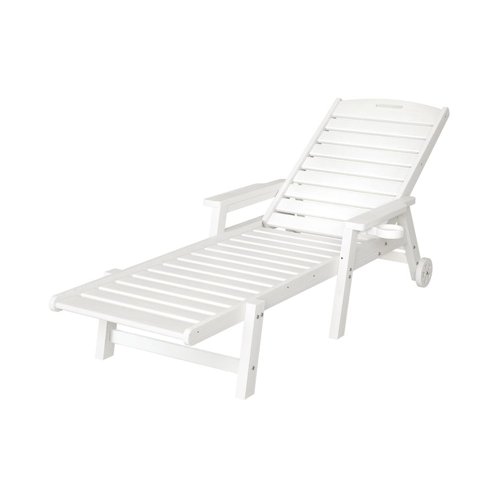 White chair 202x82x30cm, side view