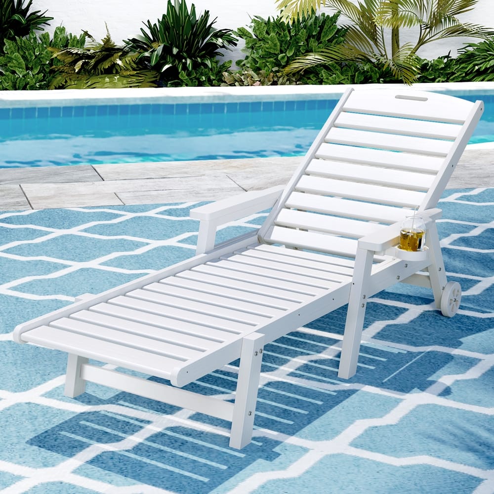 White chair 202x82x30cm, view 7