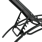 Steel Table Chairs Patio Furniture Garden Lounger