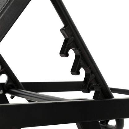 Steel Beach Chair Patio Lounger Black