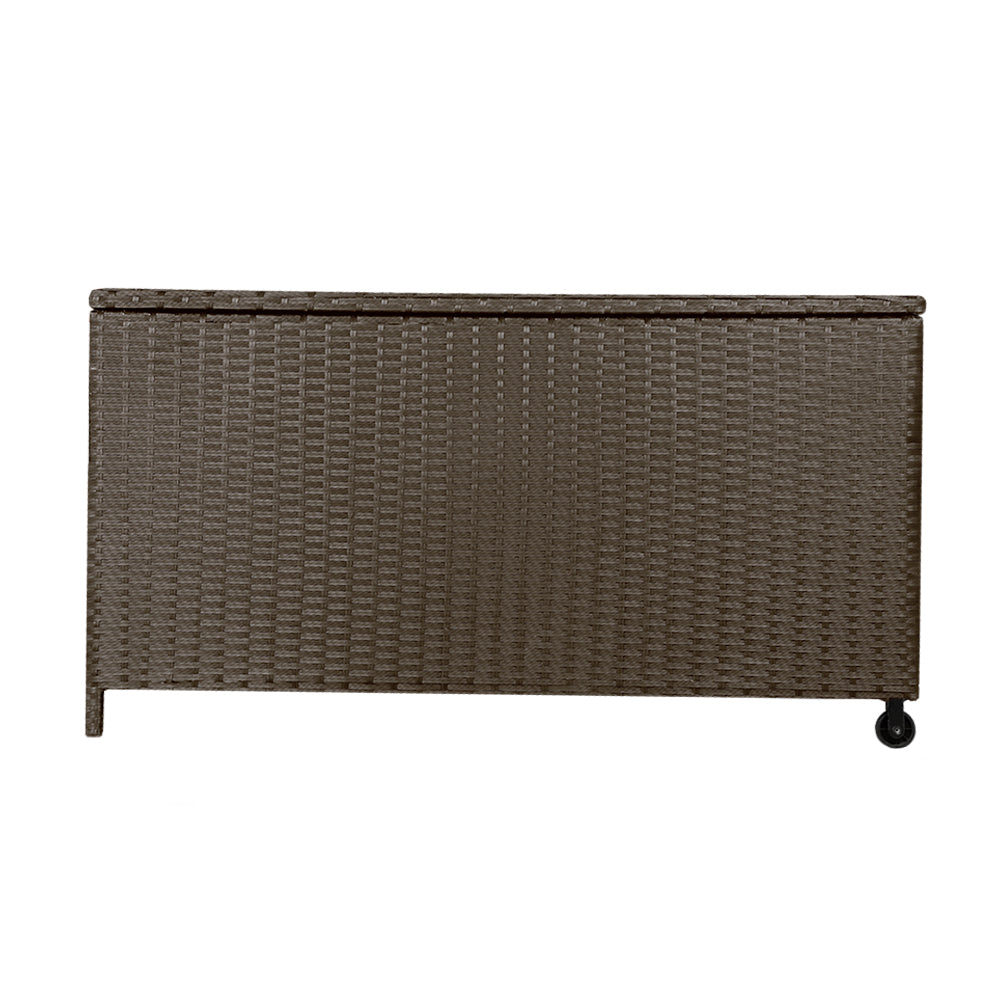 320L Outdoor Wicker Storage Box - Brown