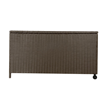 320L Outdoor Wicker Storage Box - Brown