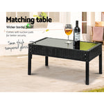 Wicker Lounge Setting Patio Furniture