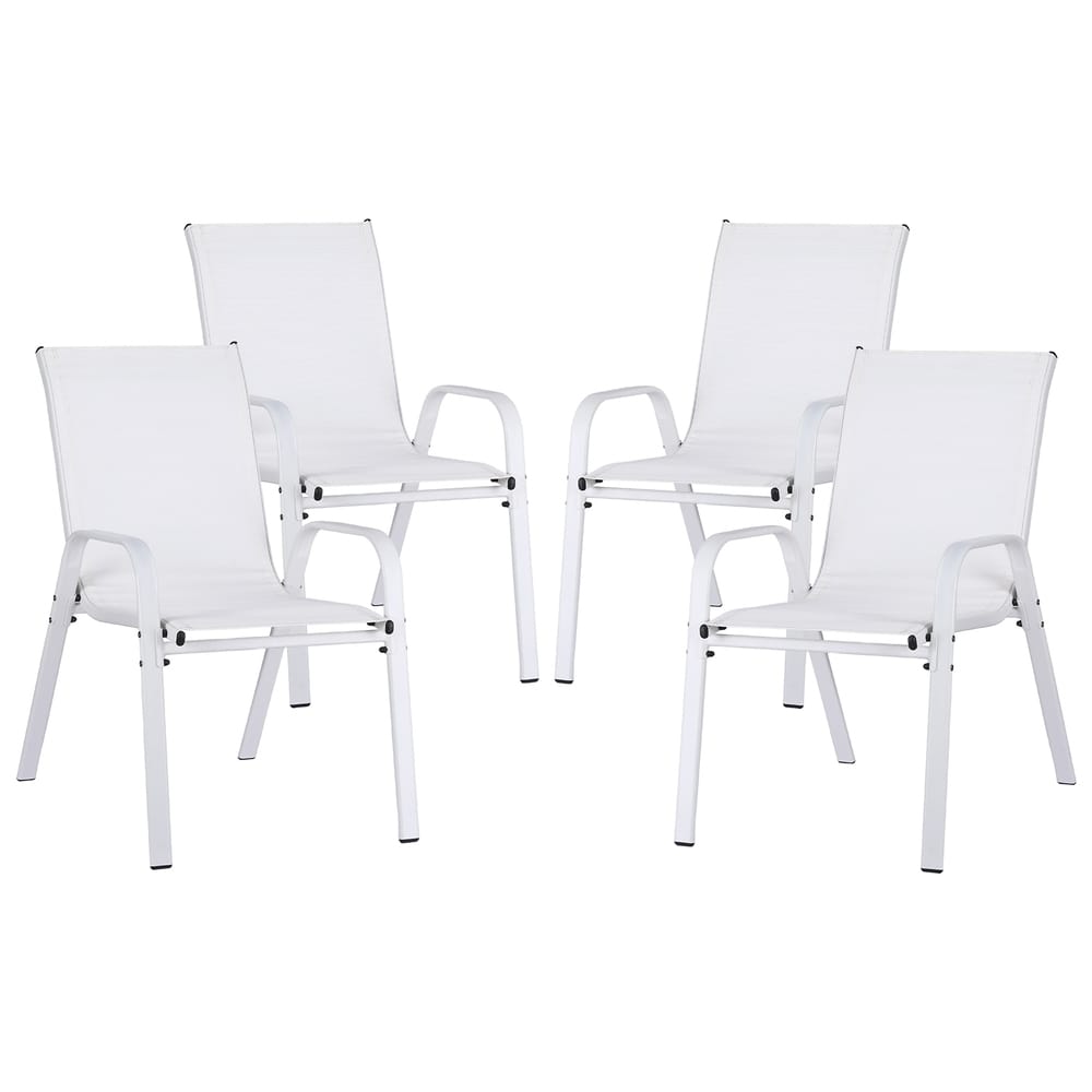 White chair 56x70x90cm, side view