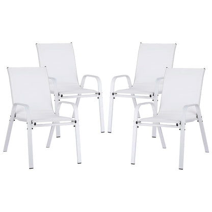 White chair 56x70x90cm, side view