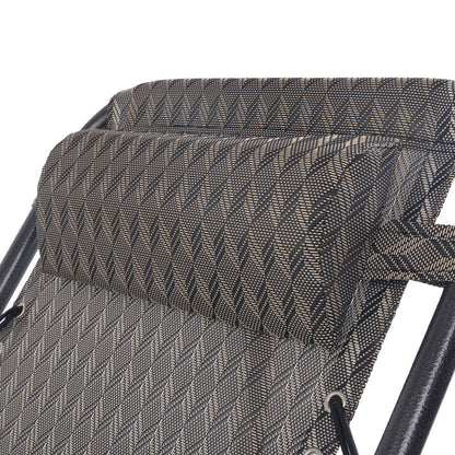 Grey Outdoor Recliner Sun Lounge Chair