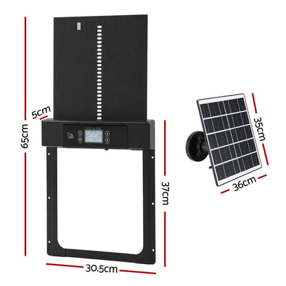 Automatic Chicken Coop Door Solar Powered 37x5x30.5cm
