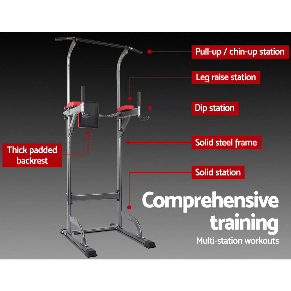 Weight Bench Chin Up Tower Bench Press Home Gym Wokout 200Kg Capacity