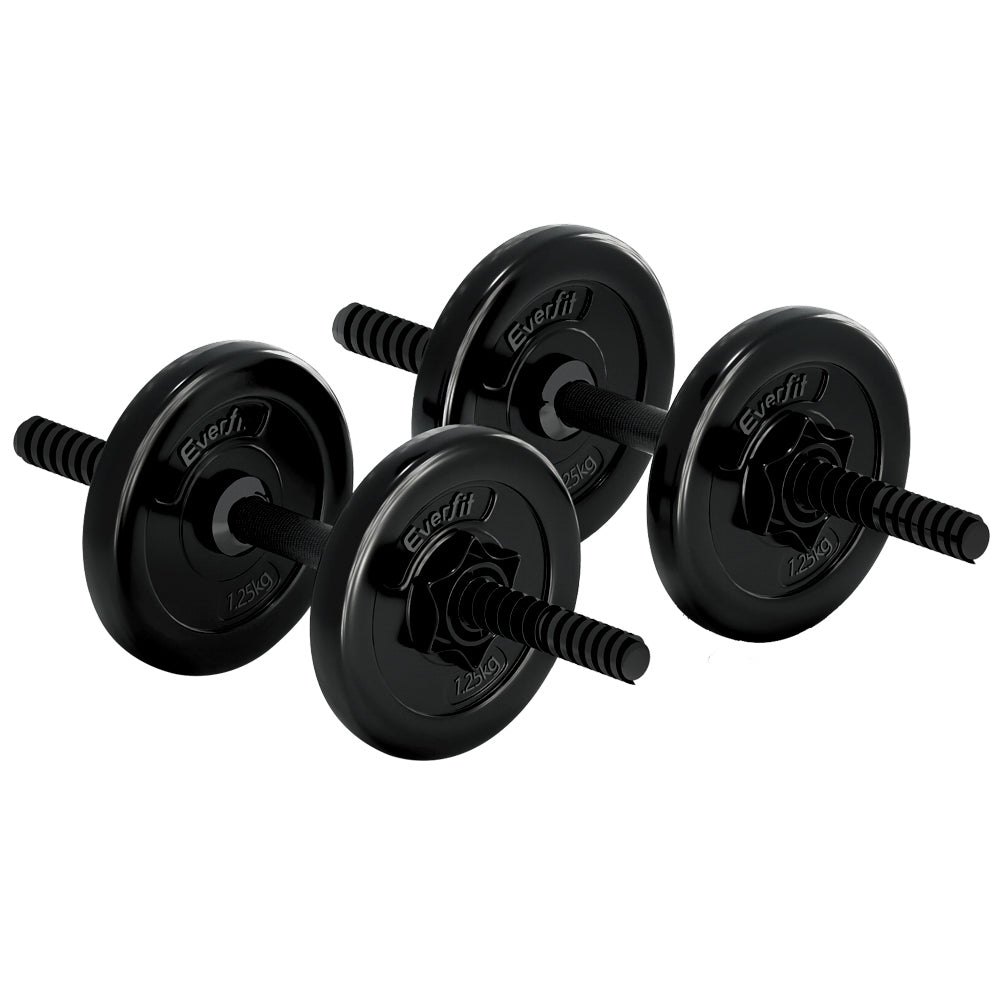 7KG Dumbbell Set Weight Plates Home Gym Fitness Exercise