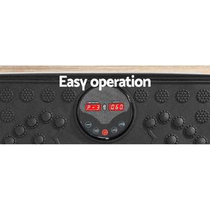 Vibration Machine Platform Home Gym Resistance Ropes - Black