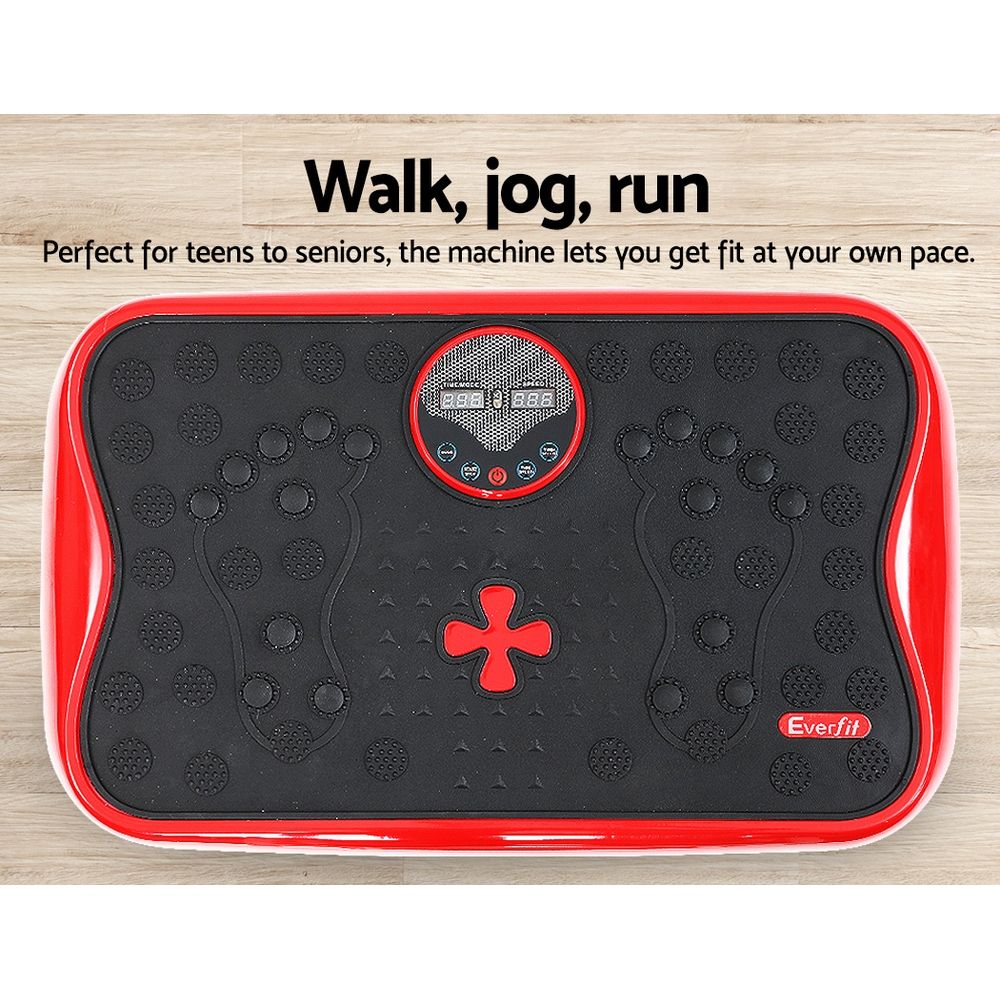 Vibration Machine Platform Home Gym Resistance Ropes - Red