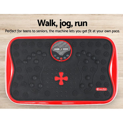 Vibration Machine Platform Home Gym Resistance Ropes - Red