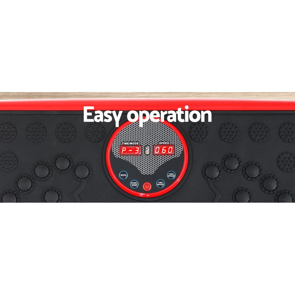 Vibration Machine Platform Home Gym Resistance Ropes - Red