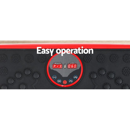 Vibration Machine Platform Home Gym Resistance Ropes - Red