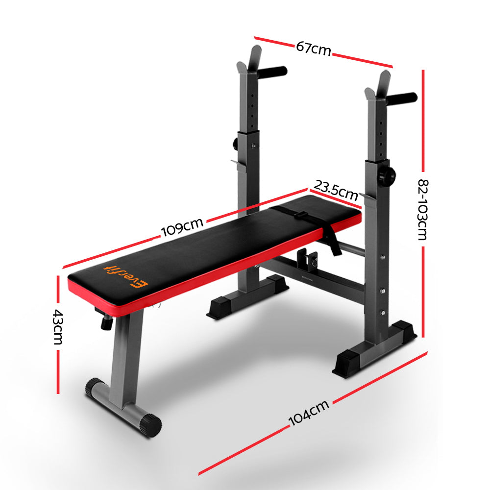 Weight Bench Squat Rack Bench Press Home Gym Equipment 200Kg