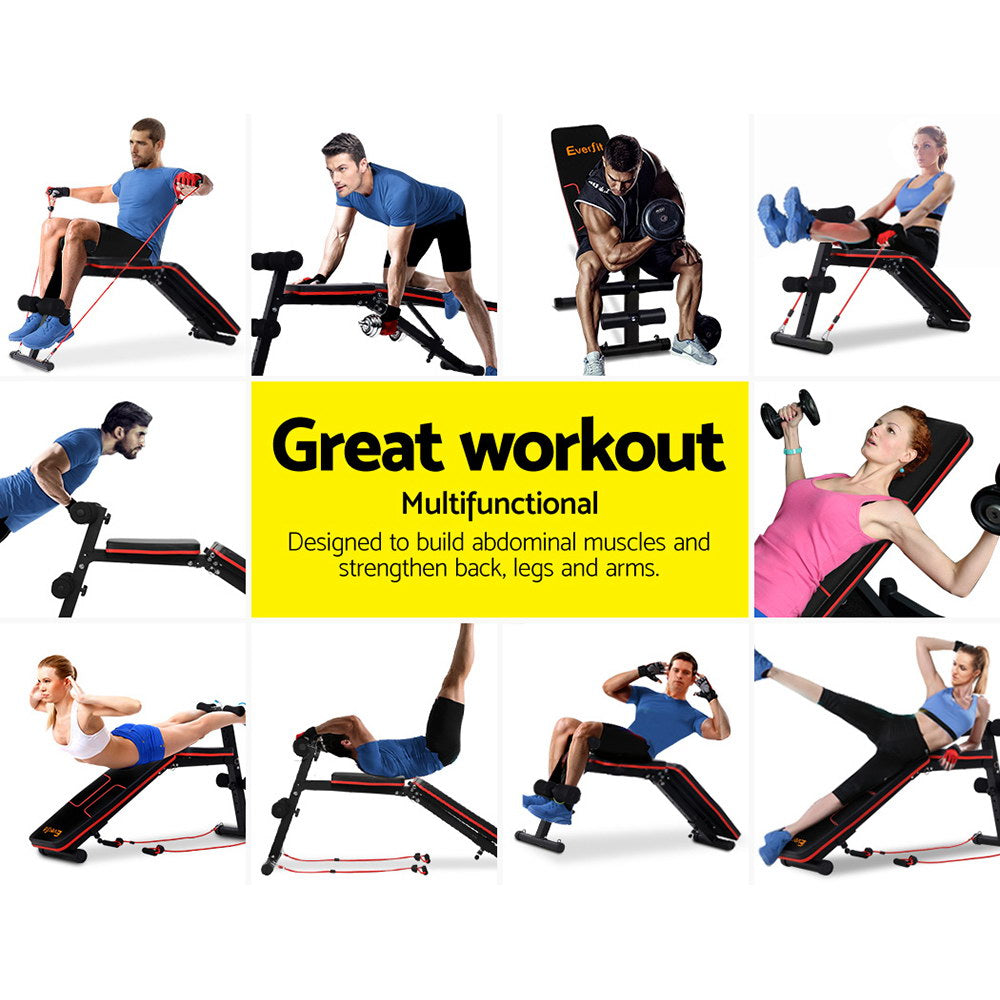 Weight Bench Adjustable Fid Bench Press Home Gym 150Kg Capacity