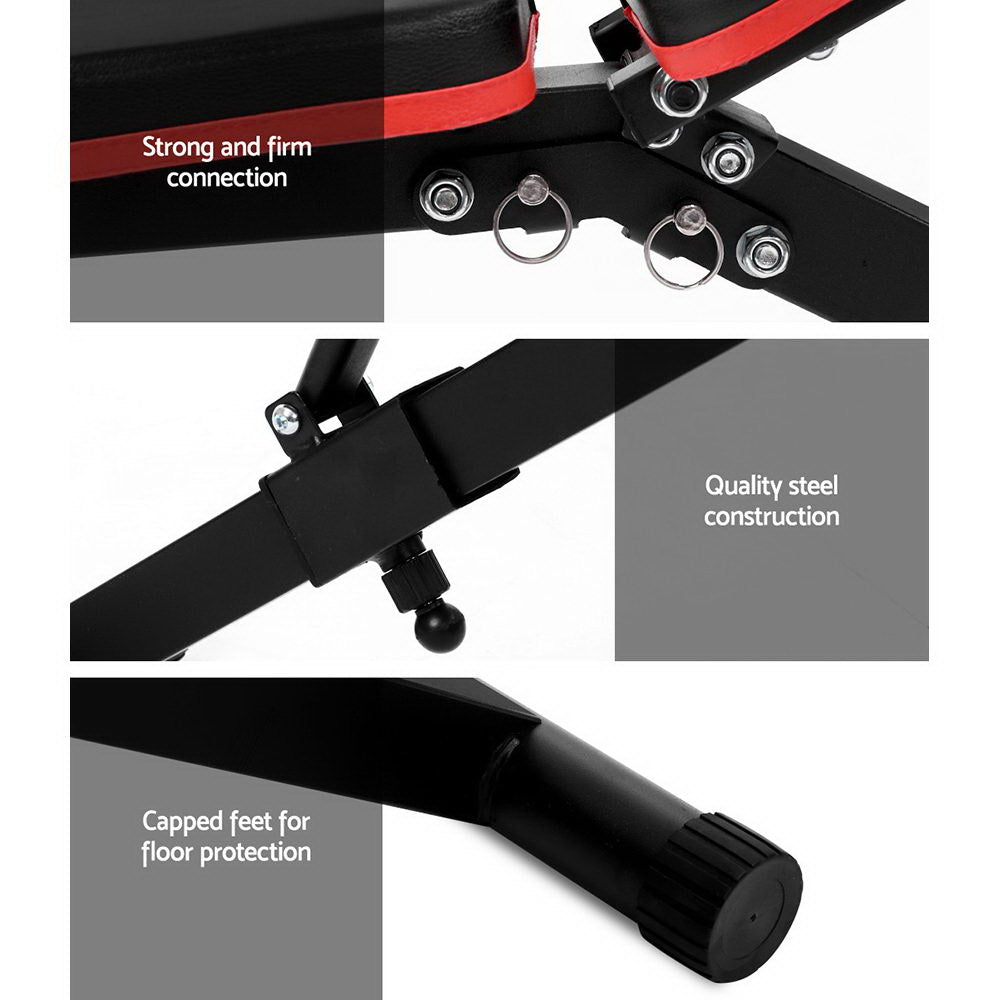 Weight Bench Adjustable Fid Bench Press Home Gym 150Kg Capacity